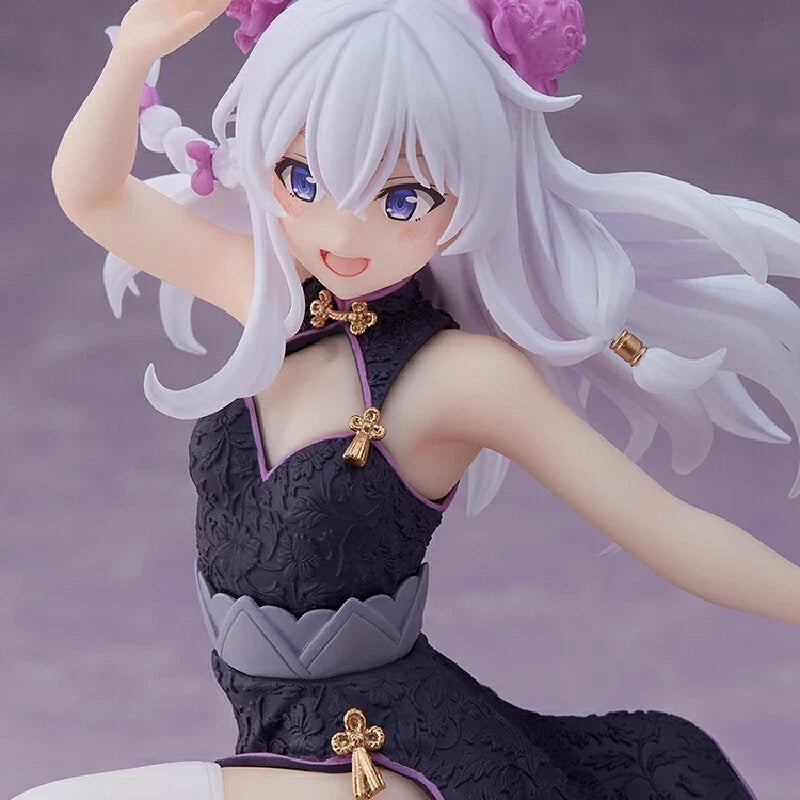 Wandering Witch: The Journey Of Elaina Cheongsam Elaina Ashen Witch Anime Figures Model Collect Ornament Toys Kawaii Doll Otaku
