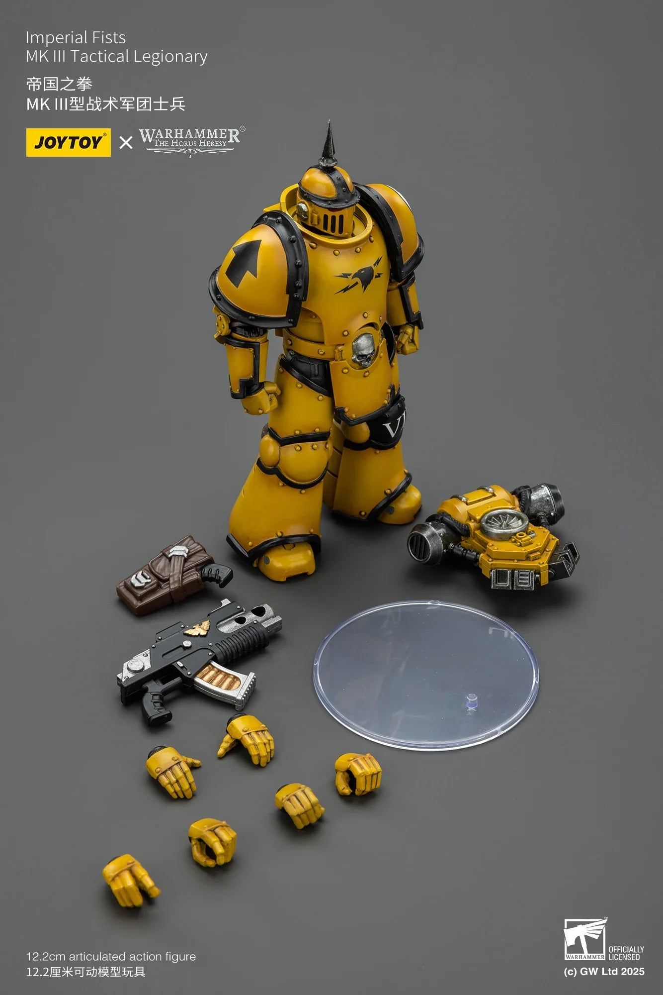【In Stock】Warhammer 1/18 Action Figure The Horus Heresy Imperial Fists MK Ill Tactical Legionary Model Toys