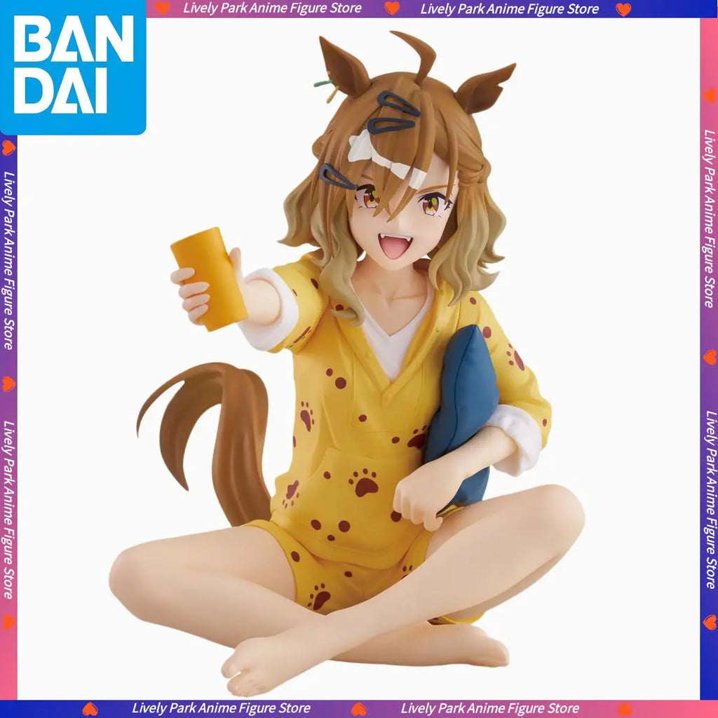 BANDAI Original Uma Musume Pretty Derby Relax Time Jungle Pocket Anime Action Figure Doll Model Statue Collectible Toy Kid Gifts