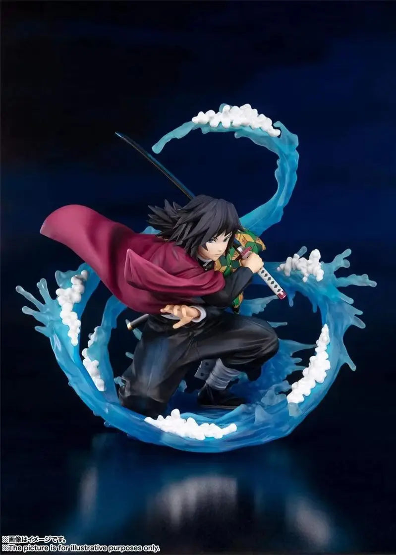 Anime Demon Slayer Kimetsu No Yaiba Tomioka Giyuu Battle Ver. PVC Action Figure Game Statue Collectible Model Kids Toys Doll