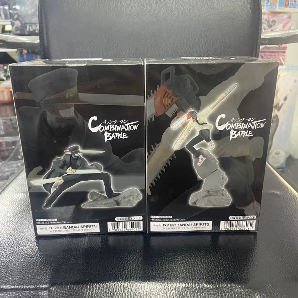 In Stock Bandai Original Genuine Banpresto Combination Battle Anime Chainsaw Man Samurai Sword Denji Collection Model Toy Figure