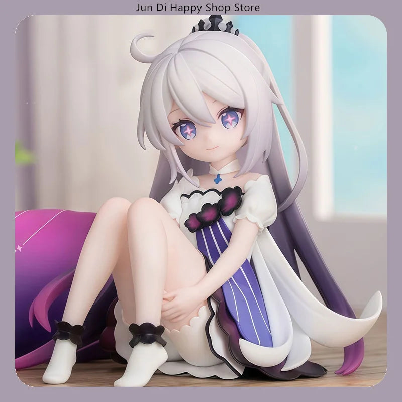 Honkai Impact 3rd Kiana Kaslana Herrscher of Finality Chibi Version 10cm Sitting Pose Anime Figure Statue Desktop Decoration