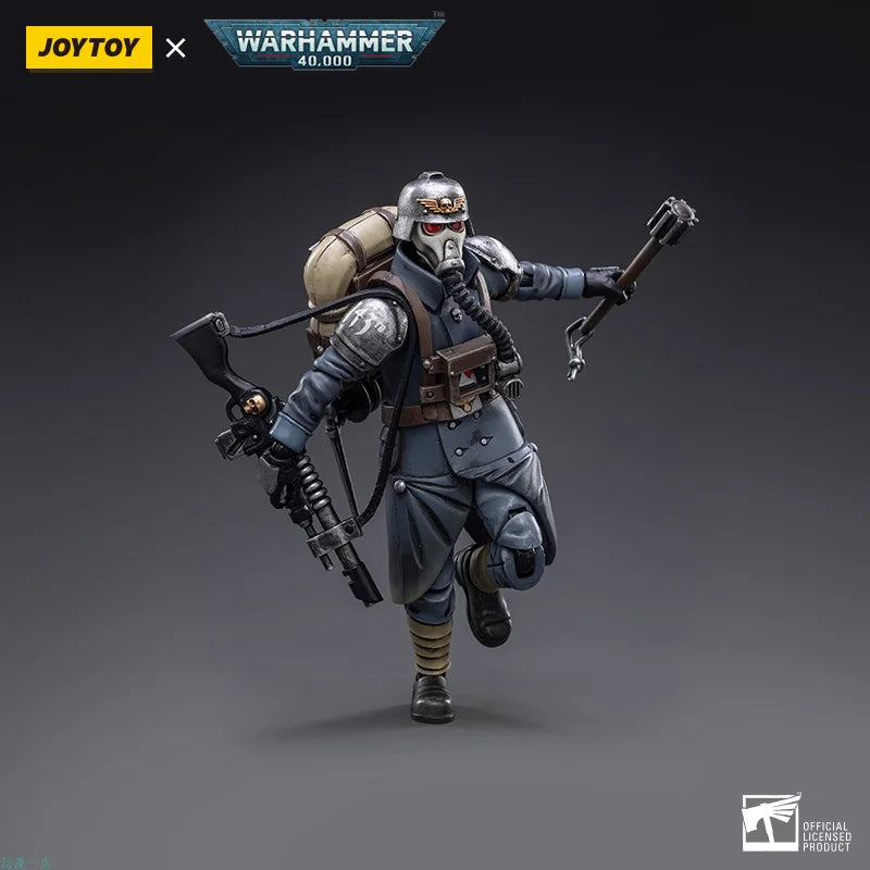 JOYTOY Dark Sources Warhammer 40K Krieger Death Korps Veteran Squad Astral Army 1/18 Movable Soldier Man