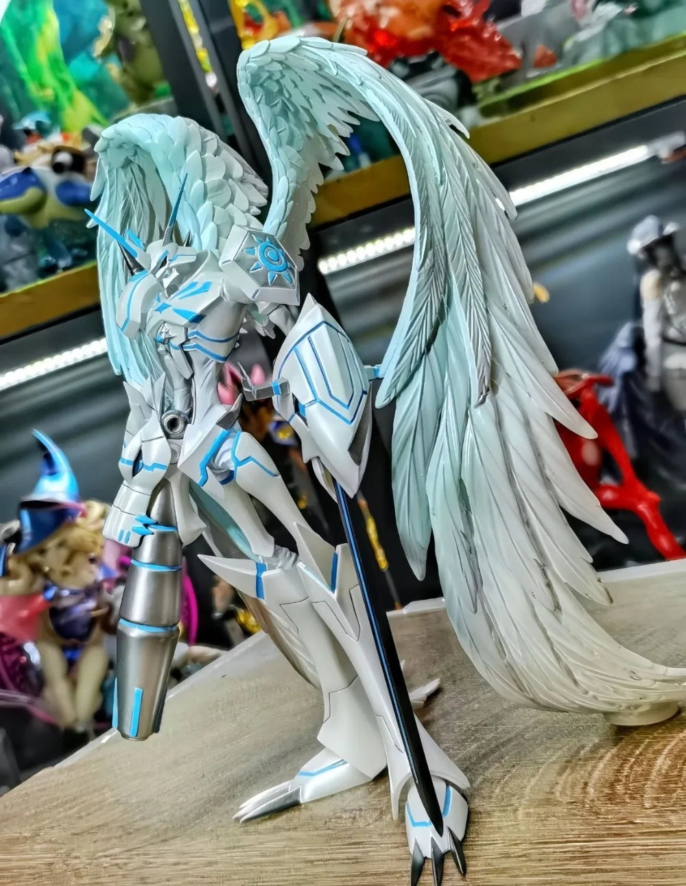 20cm/7.87in Anime Digimon Adventure Figure Omegamon Merciful Mode Action Figures Pvc Statue Collection Model Toys Gifts