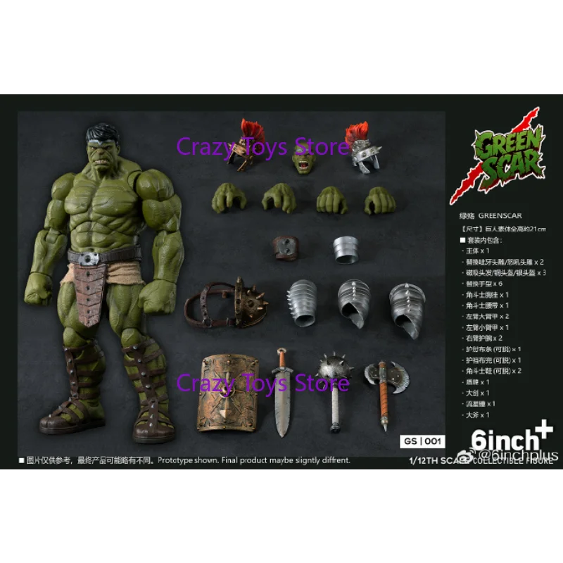 In Stock Original Hulk Hulk 1/12 Giant Body Action Figure Toys and Gift Collection Fans' Hobbies