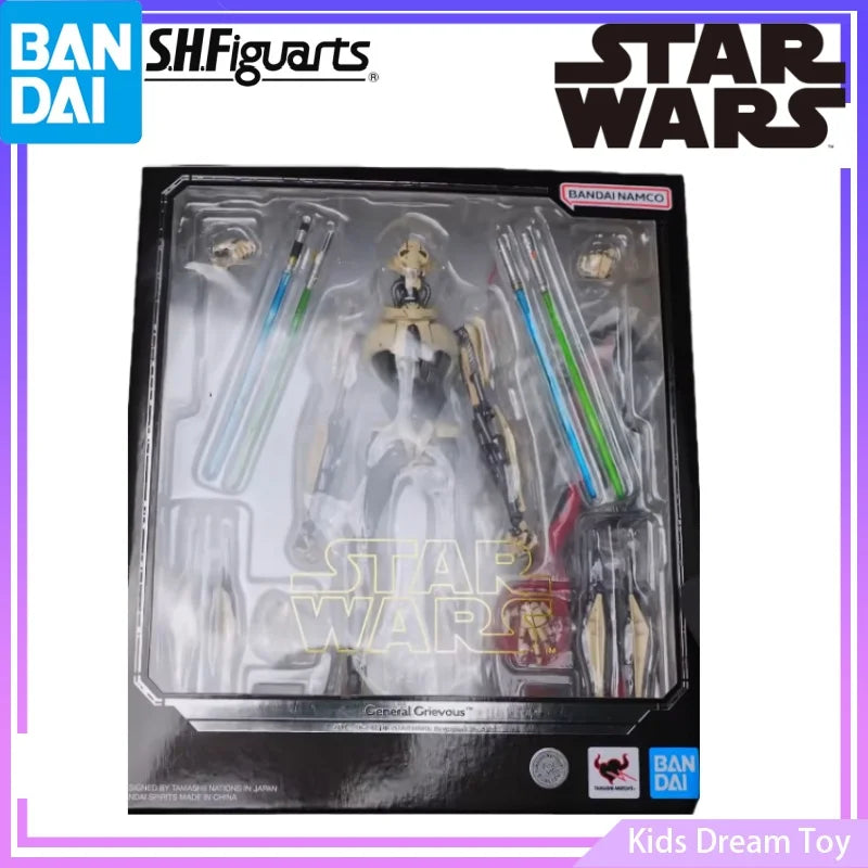 Bandai Stock Original S.H.Figuarts General Grievous (STAR WARS: Revenge of The Sith) Anime Action Figures Toys Collectible Model