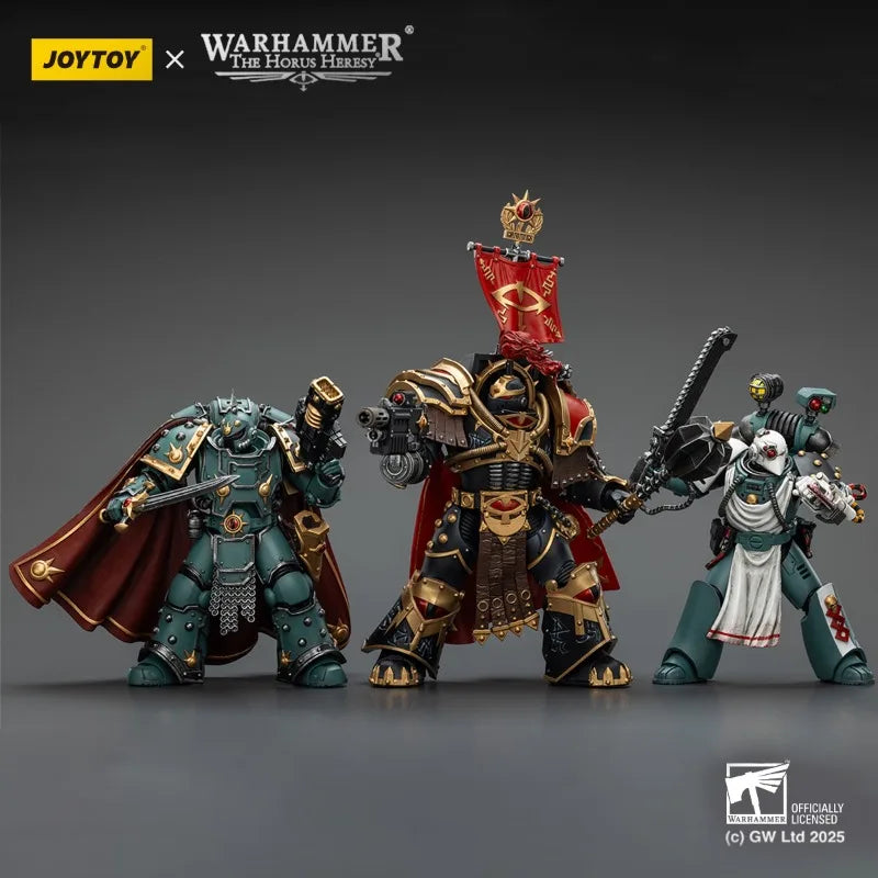 JOYTOY Warhammer Sons of Horus Cataphractii Praetor / Champion / Apothecary 1/18 Action Figure Doll Game Figurine Model Toy Gift