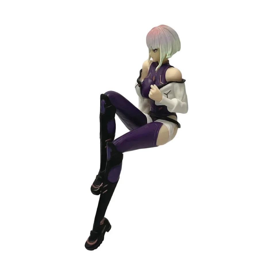 Winter New Arrival Cyberpunk Lucy 17cm Sitting Pose PVC Anime Figure Collectible Model Toy Kids Gift New Year Present