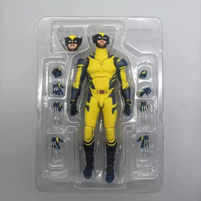 Shf Deadpool & Wolverine Action figures PVC Movable Collection X-Men Figure Figurine Movie Model Doll Kids Toys Gift