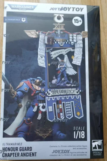 【SF】JOYTOY Warhammer 40K 1/18 Action Figure Ultramarines Honour Guard Chapter Ancient Model Toys Gifts Collection