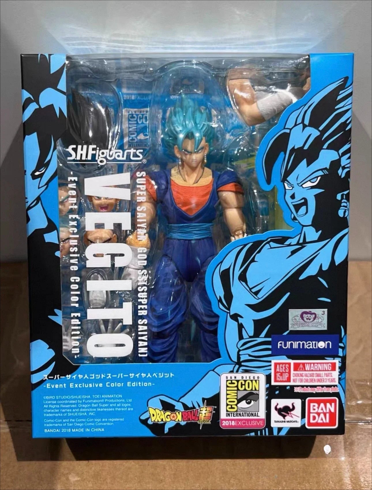 【In Stock】Original BANDAI S.H.Figuarts Dragon Ball SUPER SAIYAN GOD SS VEGITO  Anime Action Collection Figures Model Toys