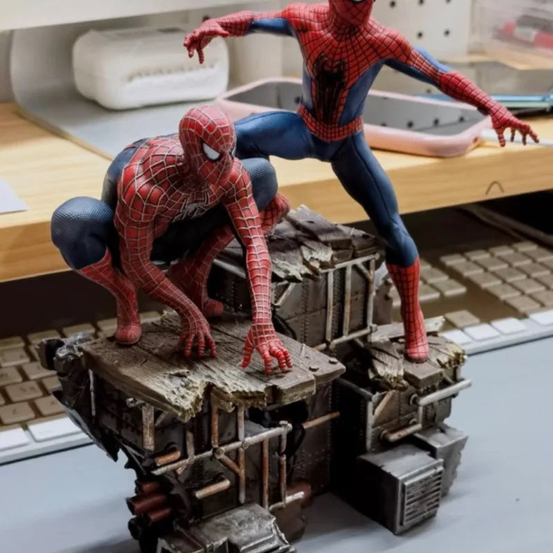 New 17cm Spider-Man：No Way Home Figure Spider Man Classic Poses Collection Of Animation Models Desktop Ornaments Toys Gift