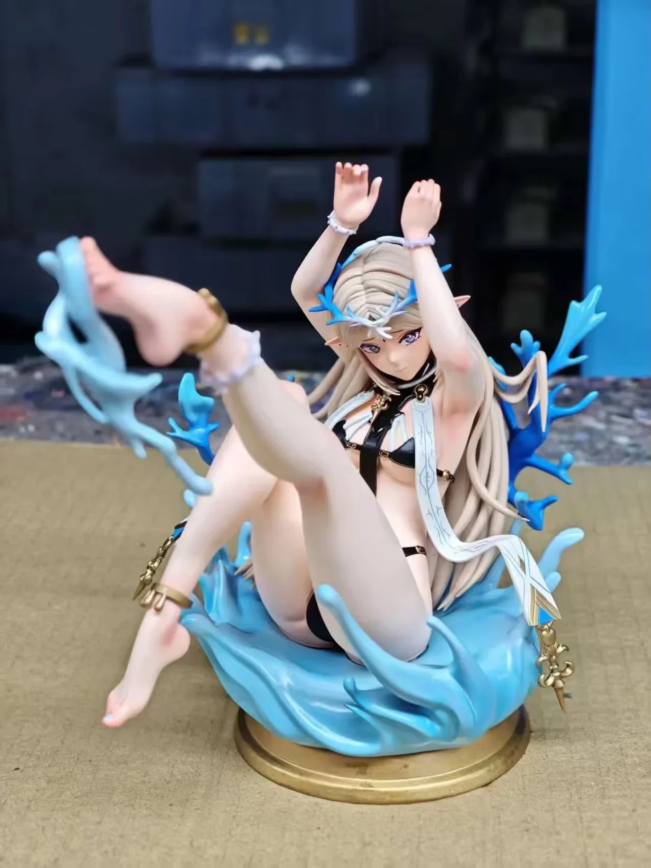 Cartethyia Erciyuan Beautiful Girl Desktop Ornaments Cadicia Chassis Model Garage Kit Action Figure Collectible Gift for Fans