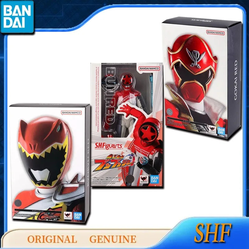 Bandai Original Genuine SHF SHFiguarts BUN RED KYORYU RED GOKAI RED Anime Action Figures Toys for Kids Gift Model Ornaments