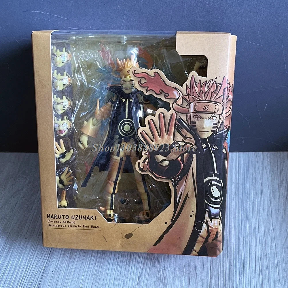 Anime SHF NARUTO UZUMAKI Figure Kurama Link Mode SHFiguarts Action Figure Model Toy Birthday Gifts