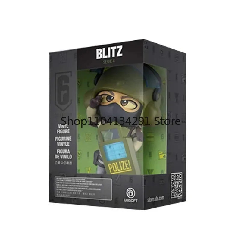 10cm R6 Rainbow Six Siege Figure Blitz Montagne Bandit Caveira Thermite Ash Action Figure Q Version Collection Decora Toys Gifts