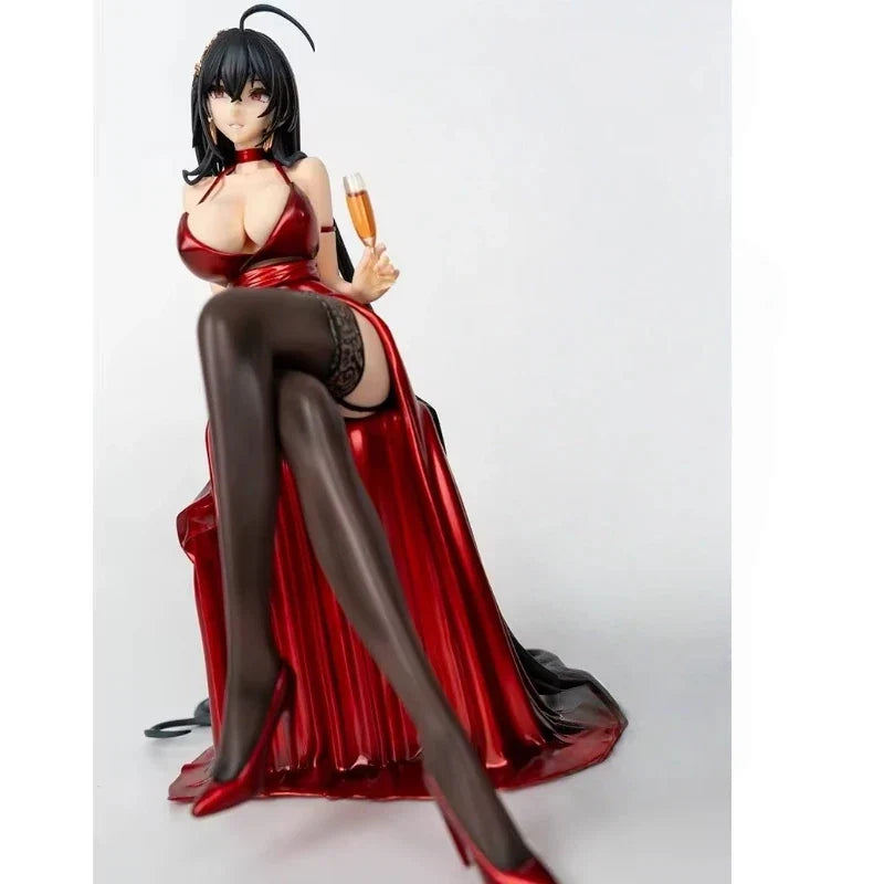 22cm Azur Lane Beautiful Girl Figure Taihou Formal Wear Anime Collectible Model Pvc Desktop Decorations Holiday Gifts Kids Toys