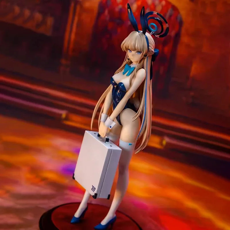 25cm Blue Archive Sexy Anime Figure Ichinose Asuna Bunny Girl Action Figure Figurine Adult Model Toys
