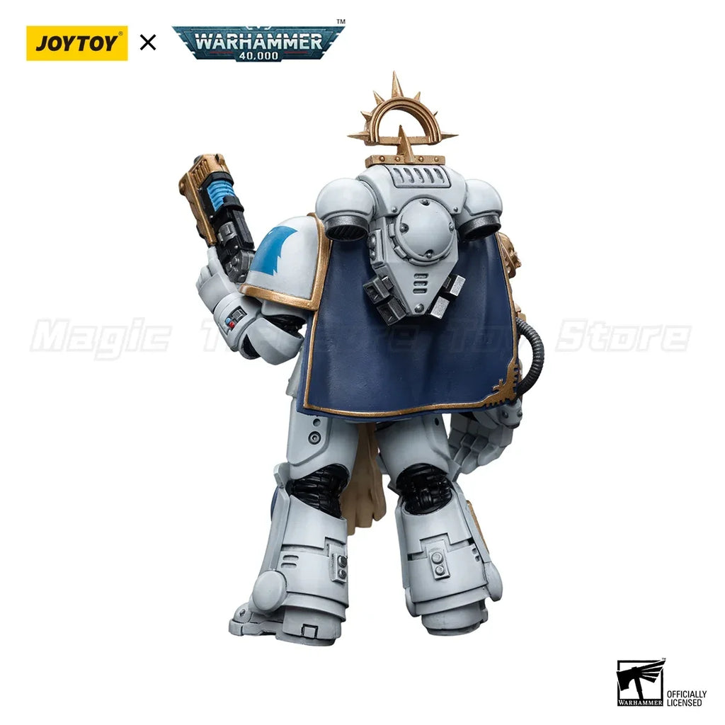 【MT】JOYTOY 1/18 Action Figure Warhammer 40K Space Marines White Consuls Captain Messinius Model Toy Gift