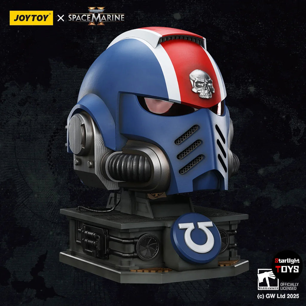 【Pre-sale】JOYTOY Warhammer 40K Ultramarines Lieutenant Titus 'MKX Helmet 1/1 Scale Toy