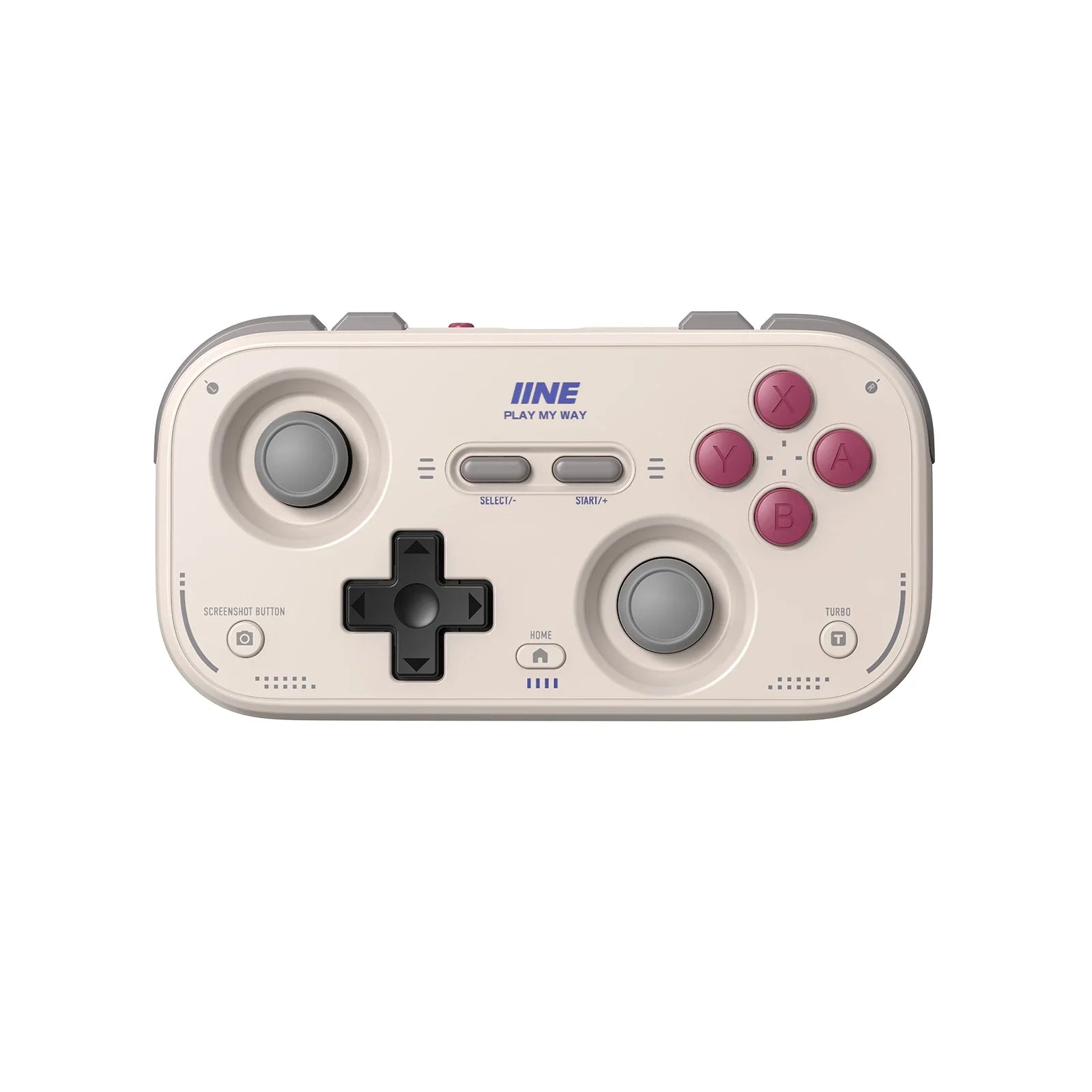 For IINE Pocket Retro Game Controller,1000Hz Recessed Stick, Hall Effect Joysticks,Portable Mini Gamepad Customizable Controls
