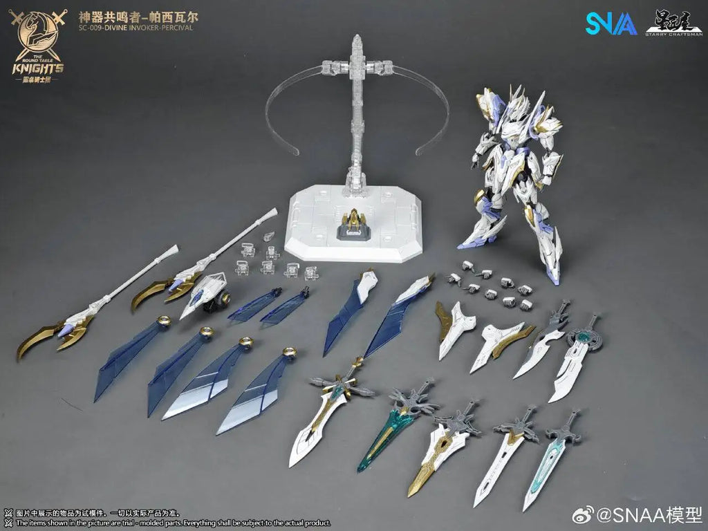 New Original SNAA HG 1/144 SC-009-DIVINE INVOKER-PERCIVAL Model The Round Table Knights Action Figure Collection Model Toy Gifts