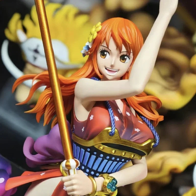 One Piece Oni Island Samurai Nami Anime Figure Action Figurine Pvc Statue Model Room Collection Decoration Toys Christmas Gift