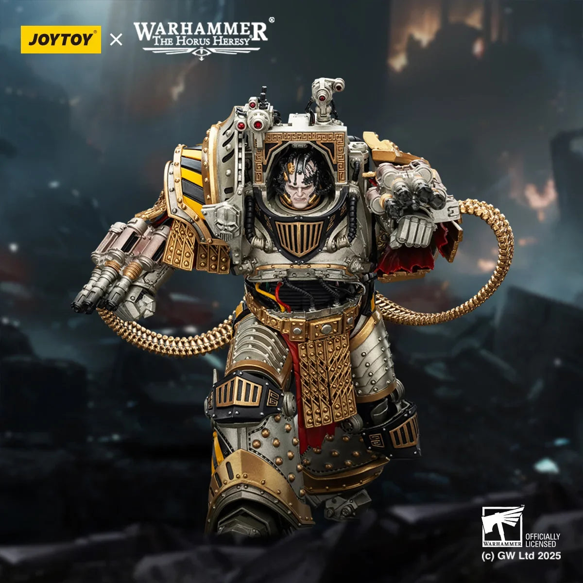 JOYTOY Warhammer40K 1/18 Action Figure Iron Warriors Perturabo, Primarch of the lVth Legion figures Toys
