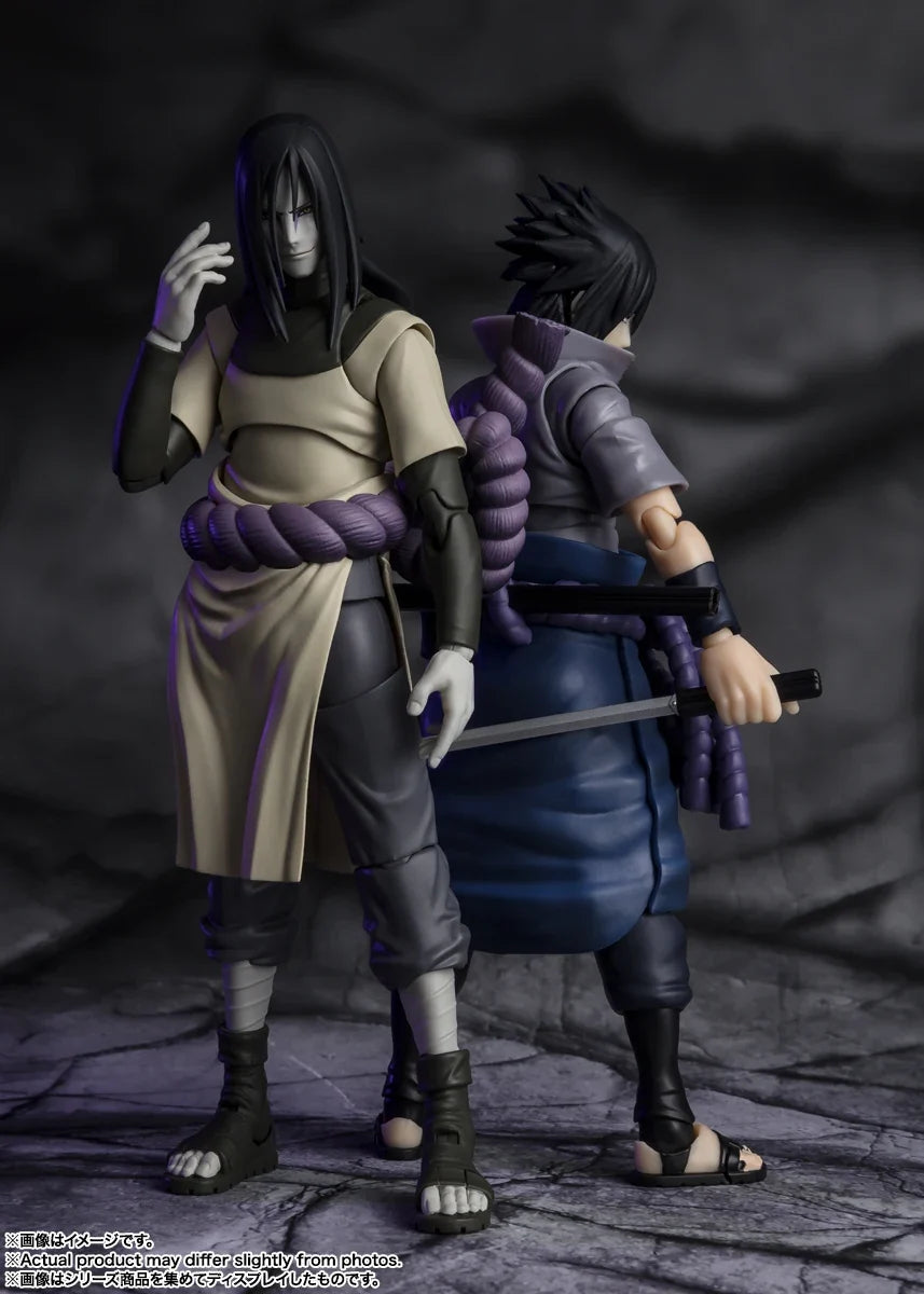 In Stock Bandai SHF Naruto OROCHIMARU Model Kit Anime Action Fighter Finished Model Original Box Toy Gift for kid