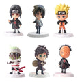 6pcs/12pcs/set Anime Figure Naruto Shippuden Hinata Sasuke Itachi Kakashi Gaara Action Figure Q Version PVC Figures Toys Gift