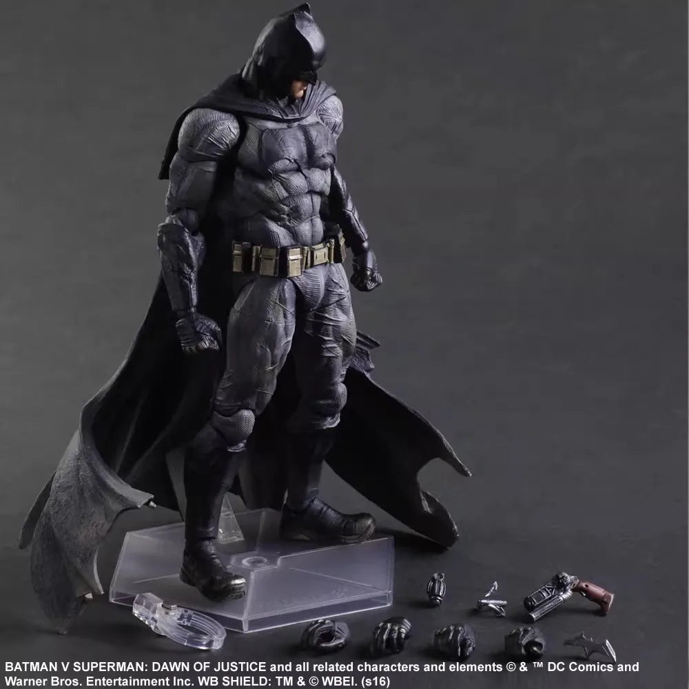 Auf Lager Sammlerstück SQUARE ENIX Play Arts Justice Dawn BVS Bat Hero Komplettset 25cm Actionfigur Modellspielzeug für Fans