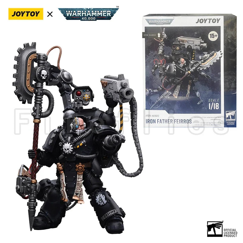 1/18 JOYTOY Actionfigur 40K Iron Hands Iron Father Feirros Anime Modell Spielzeug
