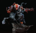 Bleach Anime Collectible Iron Curtain Ichigo Kurosaki Orange Hair Sword Man Statue Model Figure Desktop Decor Gift