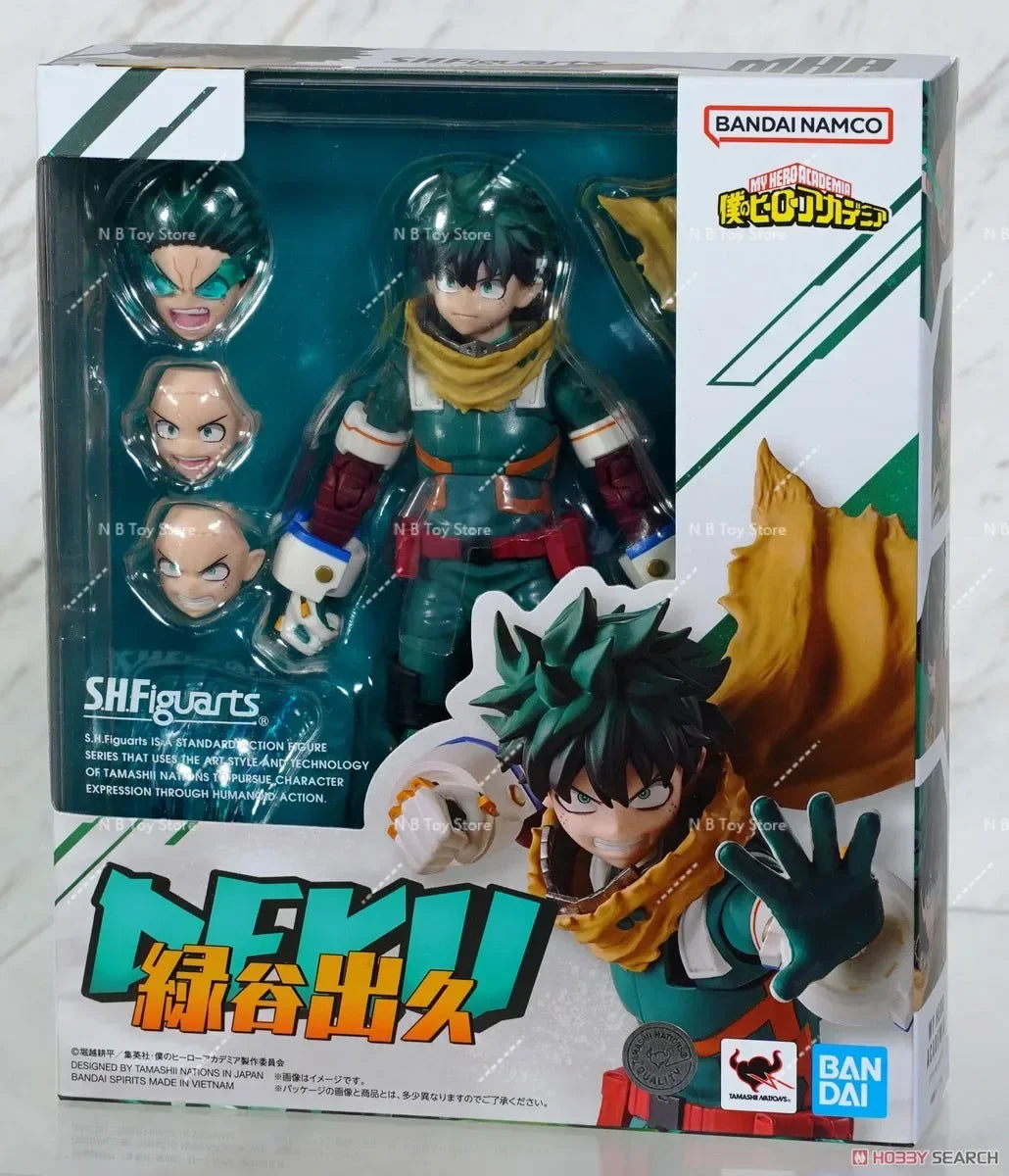 In Stock Bandai Original SHF My Hero Academia Shoto Todoroki Anime Action Figure Model Fighter Model Toy Gift for Kid