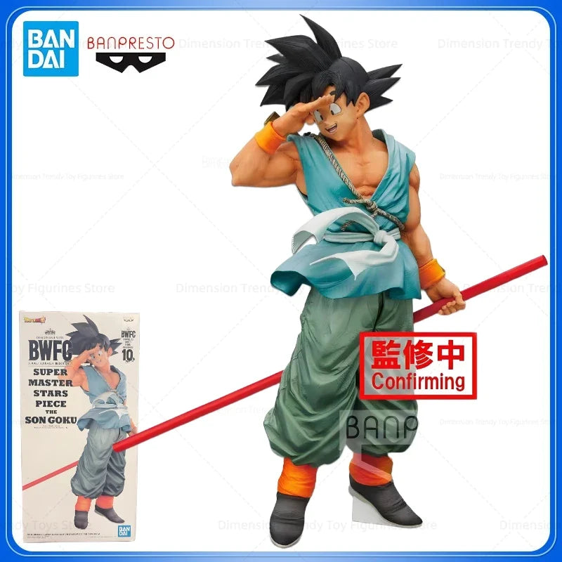 In Stock Bandai Original Banpresto BWFC SMSP Anime Dragon Ball Z Son Goku 10th Anniversary Action Figure Model Toy Gift DT