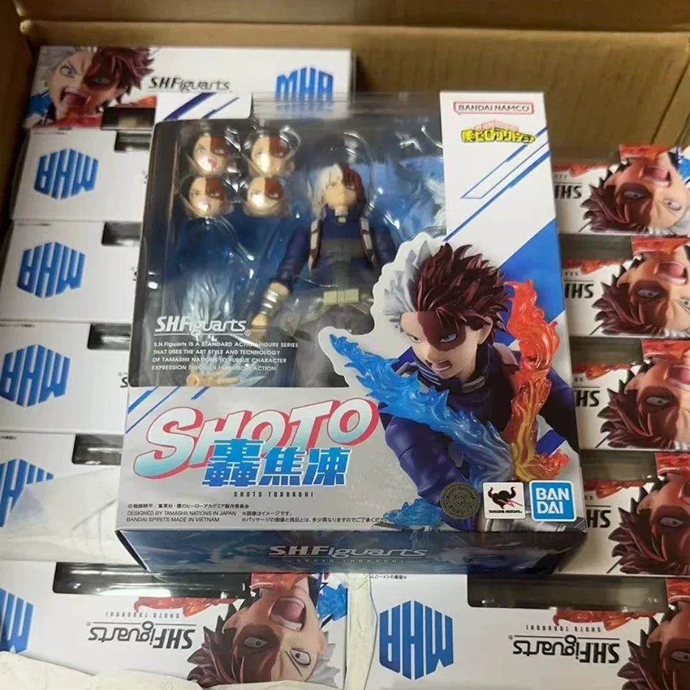 Original Genuine BANDAI S.H.Figuarts SHF My Hero Academia Shoto Todoroki Action Figure Anime Figure Boxed Collectible Model Toys