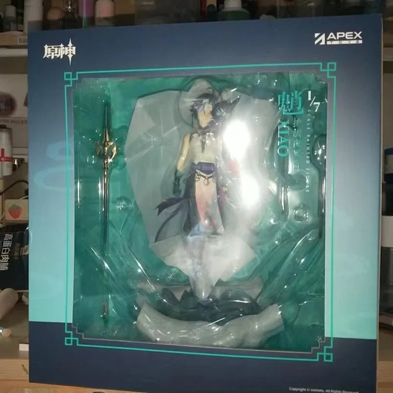 In Stock Original APEX-TOYS MiHoYo Genshin Impact Vigilant Yaksha Xiao 27CM 1/7 PVC Game Anime Figure Boxed Model Doll Statuette
