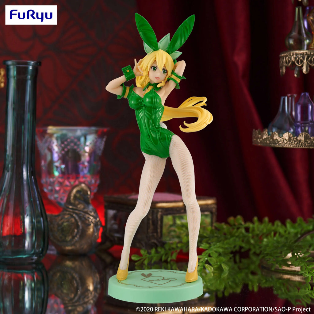 in stock  Furyu Original Sword Art Online BiCute Bunnies Figure -Leafa Sylph Color ver.- Anime Figure Action Figurine PVC Toys