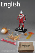 In Stock Alphamax Ultraman Tiga POWER TYPE Model Action Figures Model Collection Model Toy Cloth Clothes Red ver.