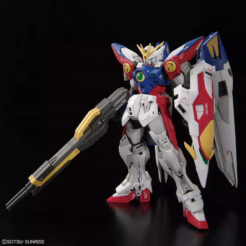 Bandai Original RG 1/144 Anime WING GUNDAM ZERO Assembly Model kit Action Figure Toys For Kids Collectibles Gift