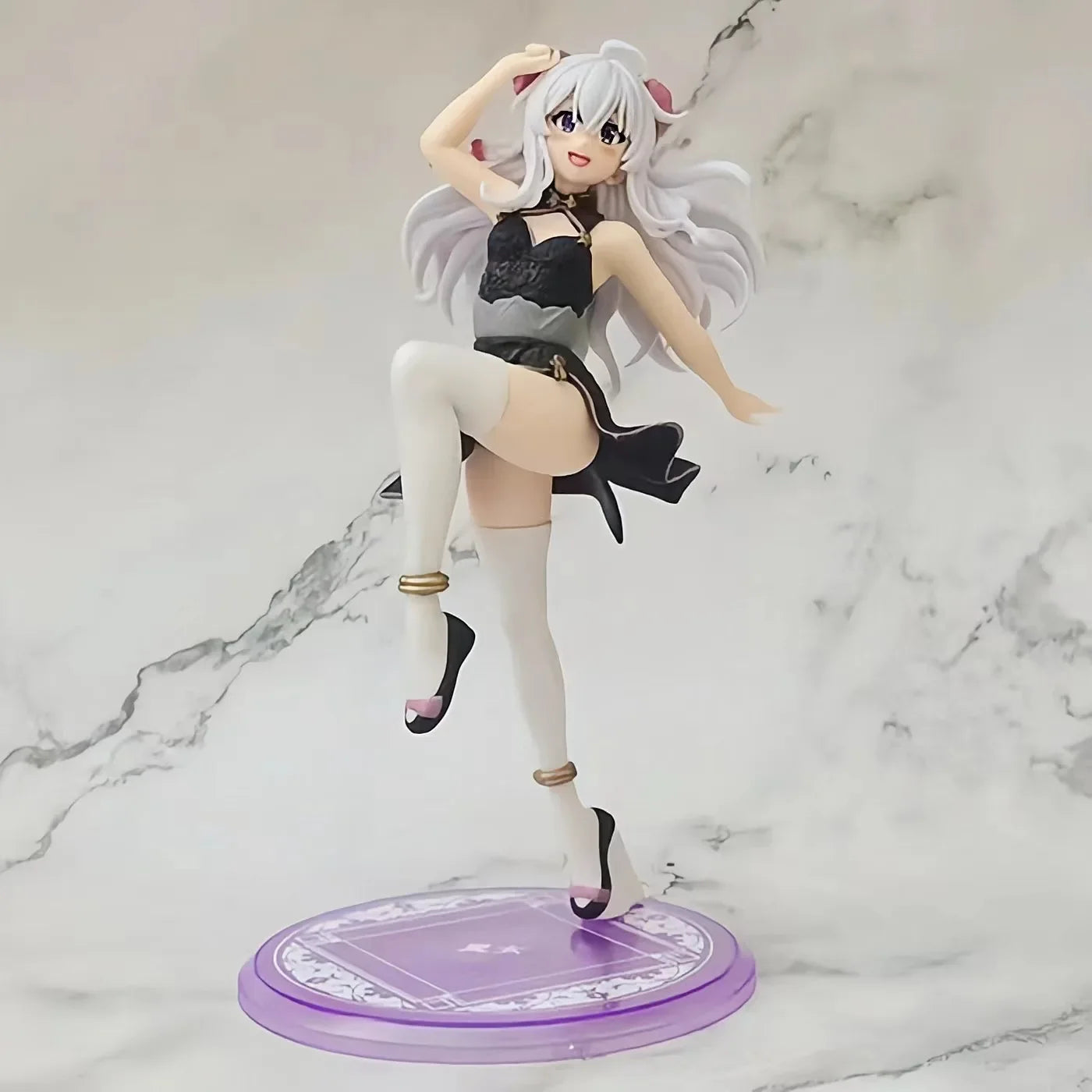 Wandering Witch: The Journey Of Elaina Cheongsam Elaina Ashen Witch Anime Figures Model Collect Ornament Toys Kawaii Doll Otaku