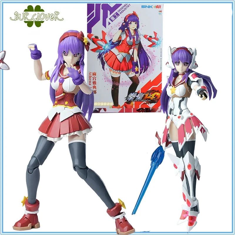 Original THE KING OF FIGNTERS XIV ATHENA ASAMIYA Anime Action Figure Assembly Model Toys Collectible Model Ornaments Gifts
