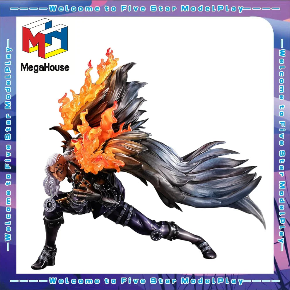 【FS】MegaHouse POP One of The Navigator Beasts Pirates Big Board „Glut des Feuers“ Anime-Puppe Figur Modell Spielzeug Geschenke