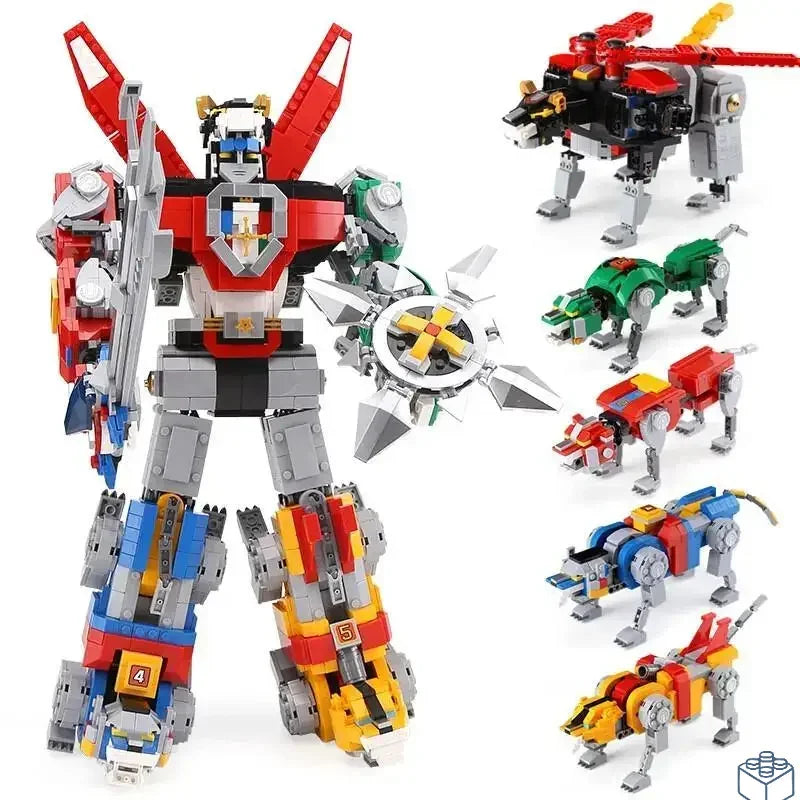 2025 Hot Toy 2321pcs Voltron 21311 Deformable Model Toys 5 in 1 Defender Universe Building Block For Christmas Birthday Gifts