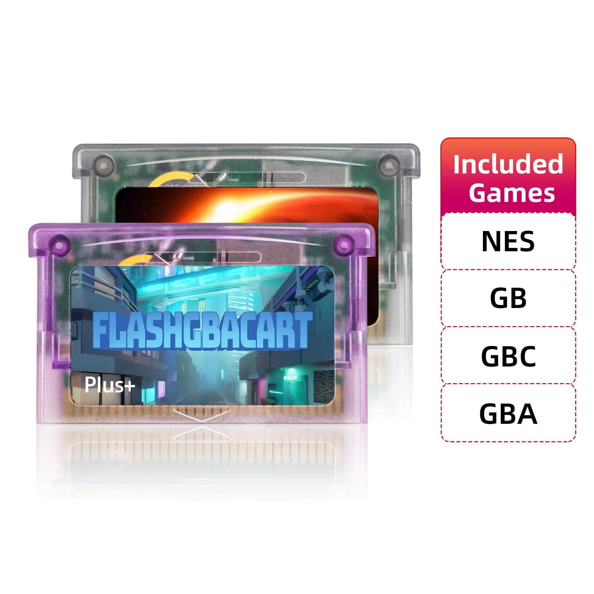 REMANK V1.5 Flash GBA Cartridge FLASHGBACART GBA Card 100+Retro Game Cart RTC 1M Flash GBC with GBA GBC GB NES Compatible DS