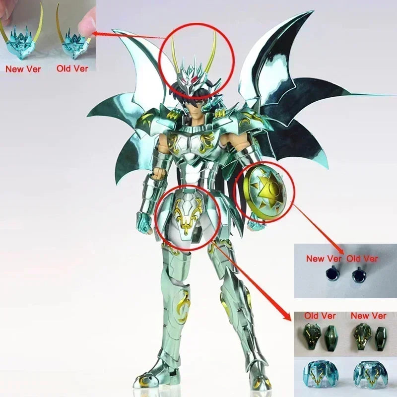 Great Toys/GT Saint Seiya Myth Cloth EX Dragon Shiryu God V4 2nd Version Bronze Knights of The Zodiac Anime Figure Model Toy