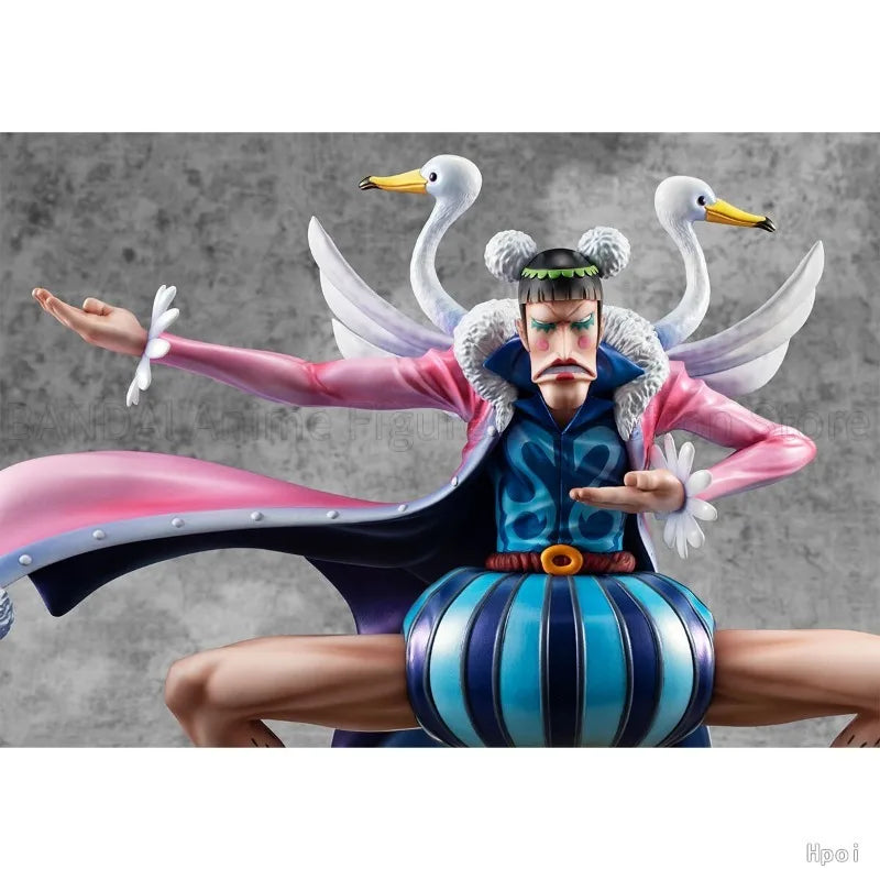 Original MegaHouse Portrait of Pirates ONE PIECE "Playback Memories" Mr.2 Bentham Anime Characters Statue Toys Model