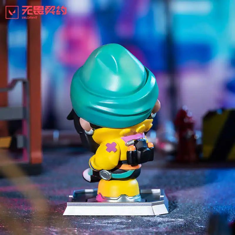 Original Valorant Killjoy Q Version Anime Figure Official Game Merchandise Decoration Model Decoration Toy Gifts