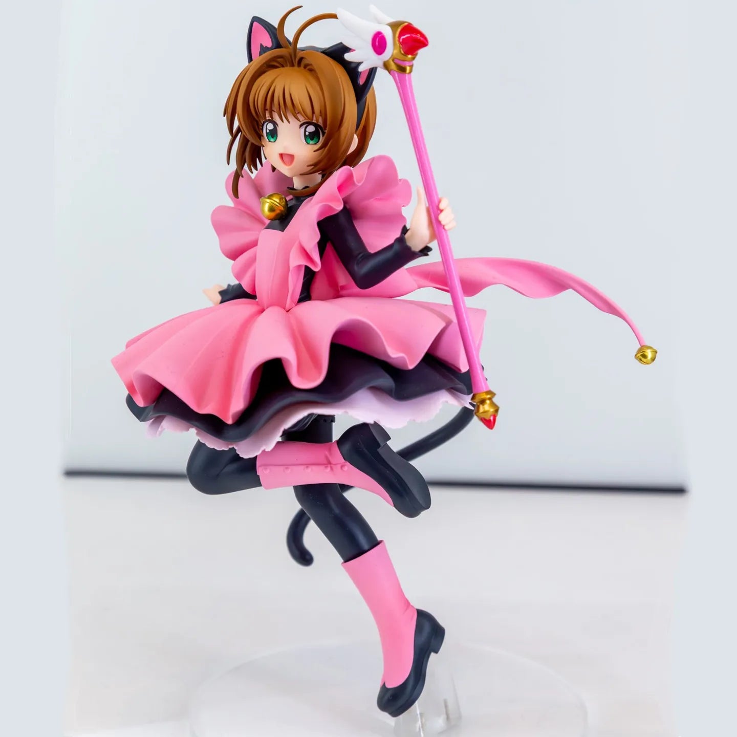 Original POP UP PARADE Cardcaptor Sakura Clow Card Arc Sakura Kinomoto Black Cat Costume Ver. L Size PVC Model Action Figure Toy