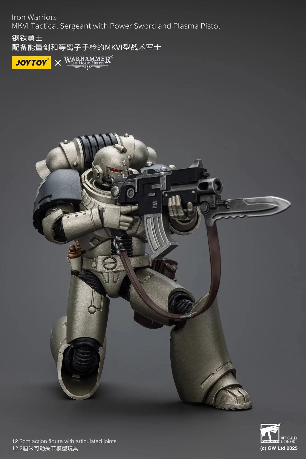 JOYTOY Warhammer The Horus Heresy 1/18 Scale Iron Warriors MKVI Tactical Sergeant Command Squad Joint Action Figure Model Toys